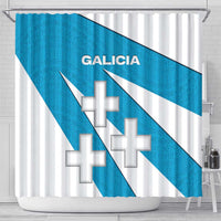 Galicia Flag Shower Curtain Autonomous Community of Spain - Wonder Print Shop