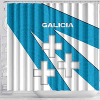 Galicia Flag Shower Curtain Autonomous Community of Spain - Wonder Print Shop