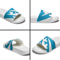 Galicia Flag Slide Sandals Autonomous Community of Spain - Wonder Print Shop