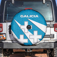 Galicia Flag Spare Tire Cover Autonomous Community of Spain - Wonder Print Shop