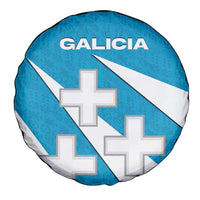 Galicia Flag Spare Tire Cover Autonomous Community of Spain - Wonder Print Shop