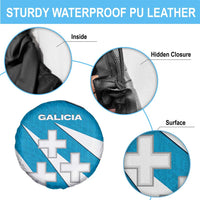 Galicia Flag Spare Tire Cover Autonomous Community of Spain - Wonder Print Shop