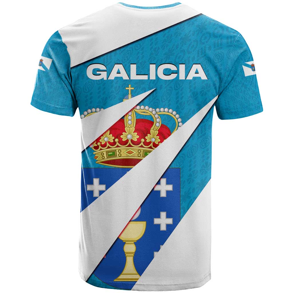 Galicia Flag T Shirt Autonomous Community of Spain - Wonder Print Shop