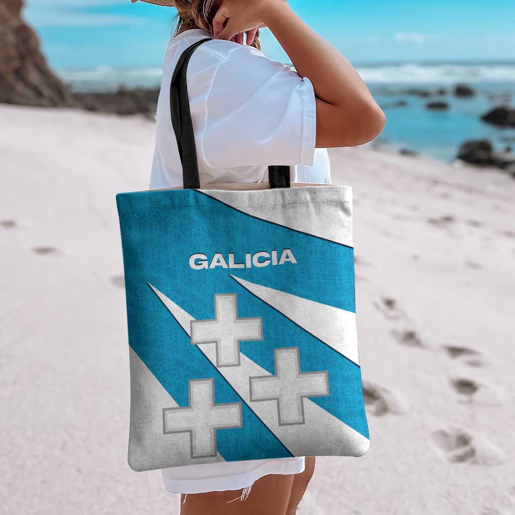 Galicia Flag Tote Bag Autonomous Community of Spain - Wonder Print Shop