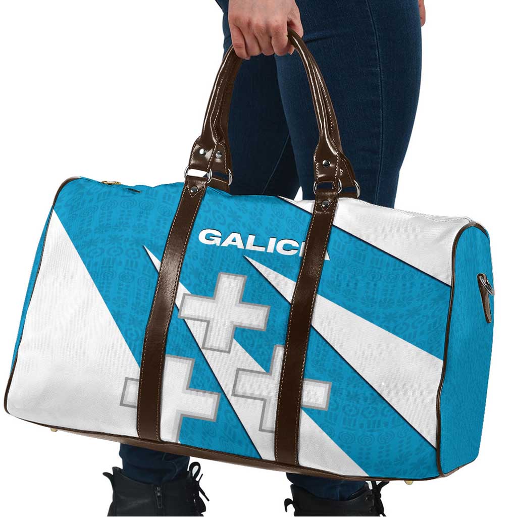 Galicia Flag Travel Bag Autonomous Community of Spain - Wonder Print Shop