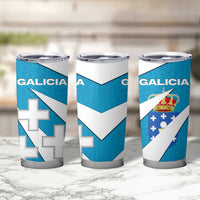 Galicia Flag Tumbler Cup Autonomous Community of Spain - Wonder Print Shop
