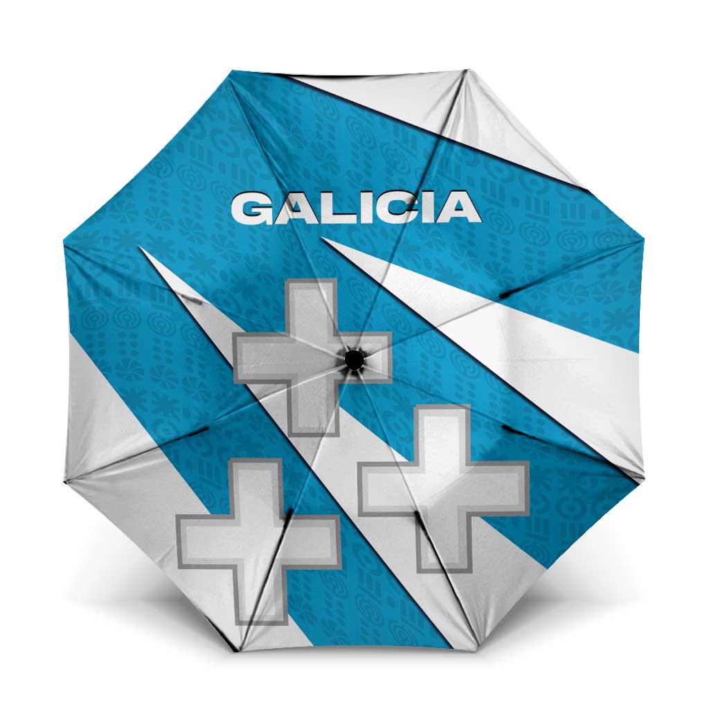 Galicia Flag Umbrella Autonomous Community of Spain - Wonder Print Shop
