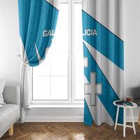 Galicia Flag Window Curtain Autonomous Community of Spain - Wonder Print Shop