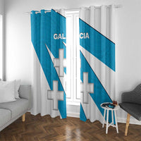 Galicia Flag Window Curtain Autonomous Community of Spain - Wonder Print Shop