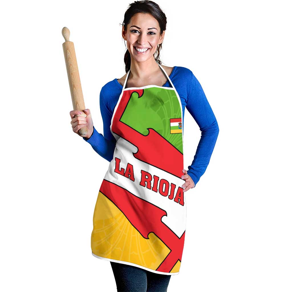 La Rioja Flag Apron Autonomous Community of Spain - Wonder Print Shop