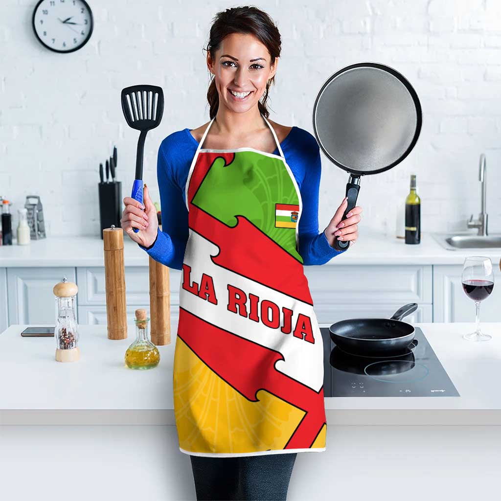 La Rioja Flag Apron Autonomous Community of Spain - Wonder Print Shop