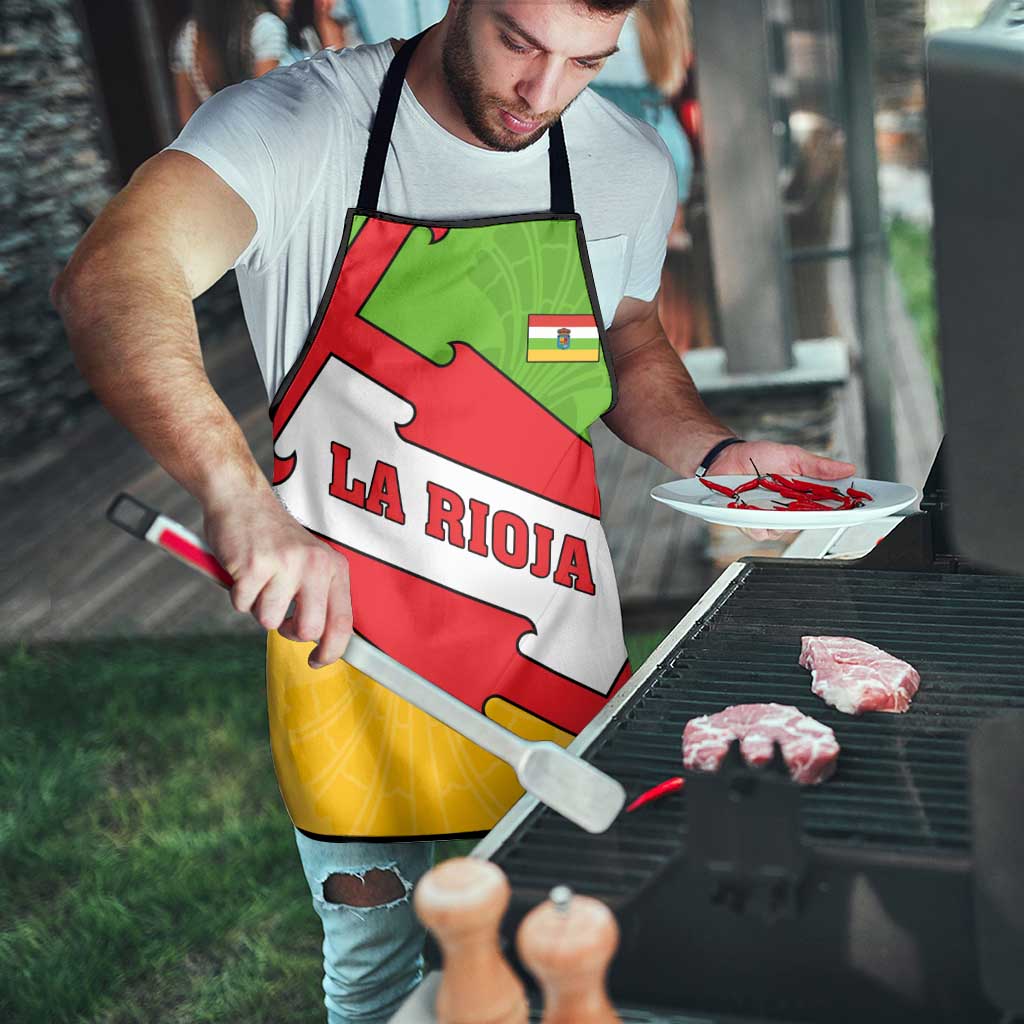 La Rioja Flag Apron Autonomous Community of Spain - Wonder Print Shop