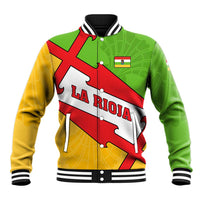 La Rioja Flag Baseball Jacket Autonomous Community of Spain - Wonder Print Shop
