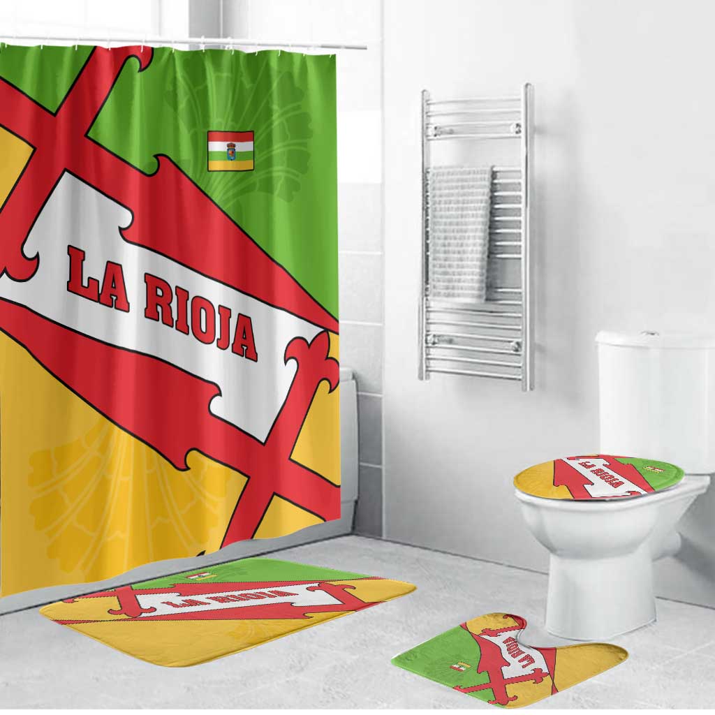 La Rioja Flag Bathroom Set Autonomous Community of Spain - Wonder Print Shop