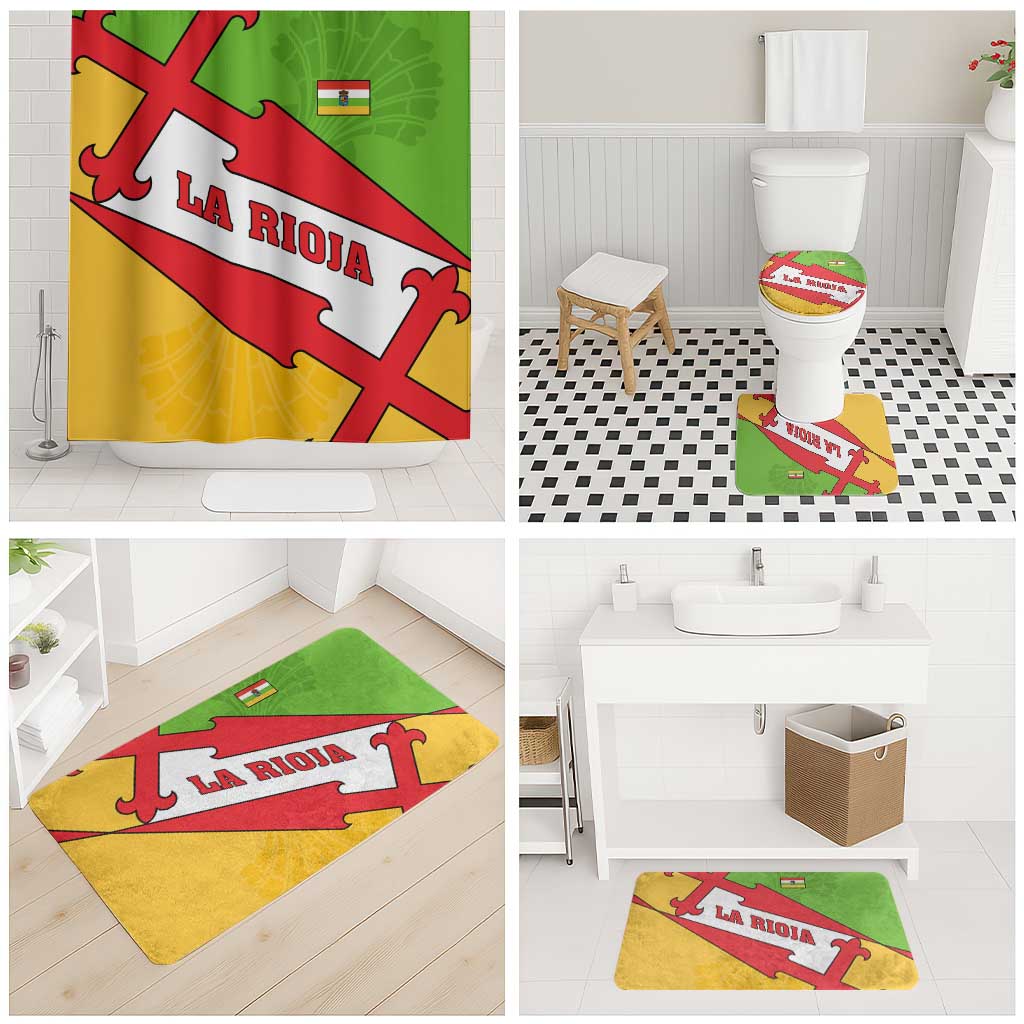 La Rioja Flag Bathroom Set Autonomous Community of Spain - Wonder Print Shop