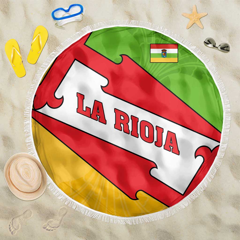 La Rioja Flag Beach Blanket Autonomous Community of Spain - Wonder Print Shop