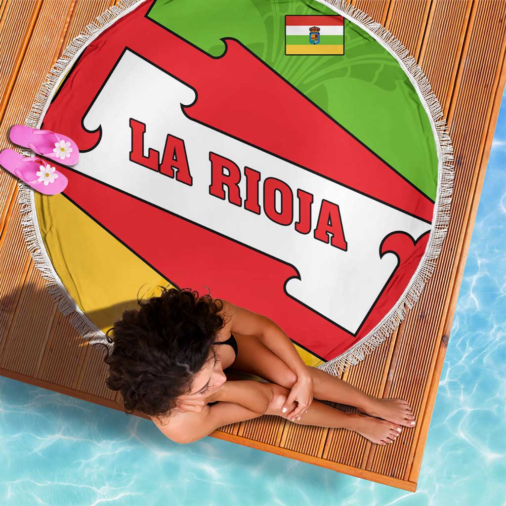 La Rioja Flag Beach Blanket Autonomous Community of Spain - Wonder Print Shop