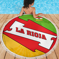 La Rioja Flag Beach Blanket Autonomous Community of Spain - Wonder Print Shop