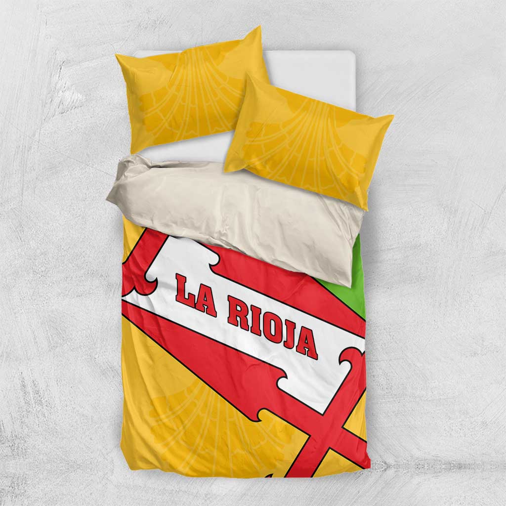 La Rioja Flag Bedding Set Autonomous Community of Spain - Wonder Print Shop