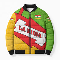 La Rioja Flag Bomber Puffer Jacket Autonomous Community of Spain - Wonder Print Shop
