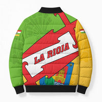 La Rioja Flag Bomber Puffer Jacket Autonomous Community of Spain - Wonder Print Shop