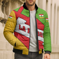 La Rioja Flag Bomber Puffer Jacket Autonomous Community of Spain - Wonder Print Shop