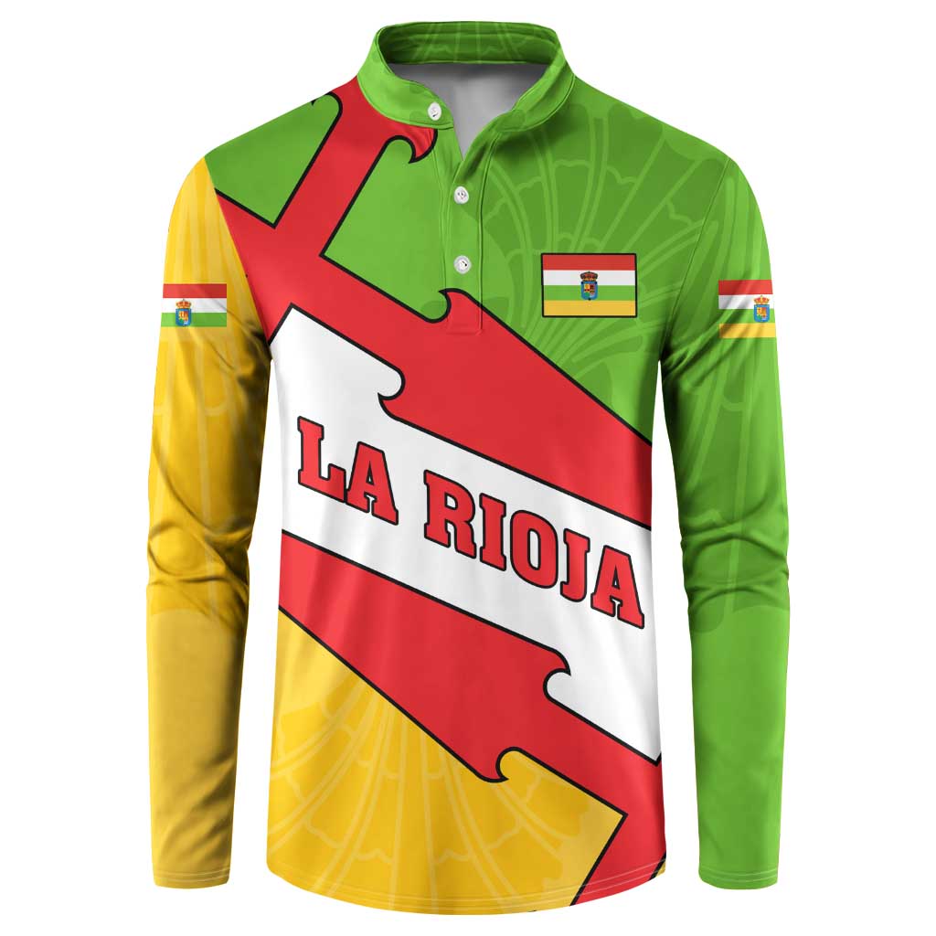 La Rioja Flag Button Sweatshirt Autonomous Community of Spain - Wonder Print Shop