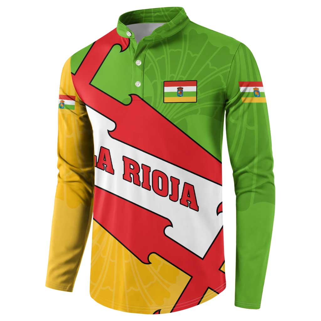 La Rioja Flag Button Sweatshirt Autonomous Community of Spain - Wonder Print Shop