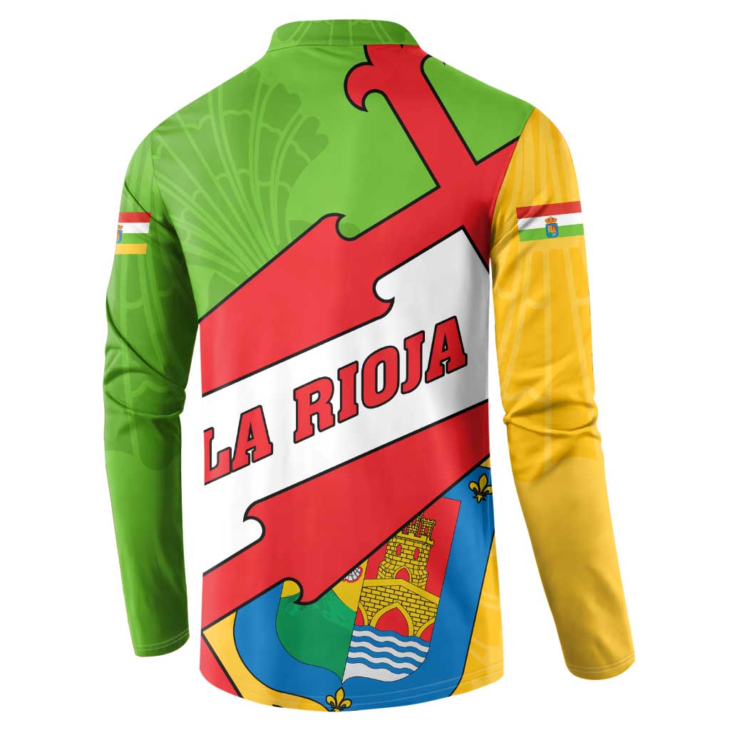 La Rioja Flag Button Sweatshirt Autonomous Community of Spain - Wonder Print Shop