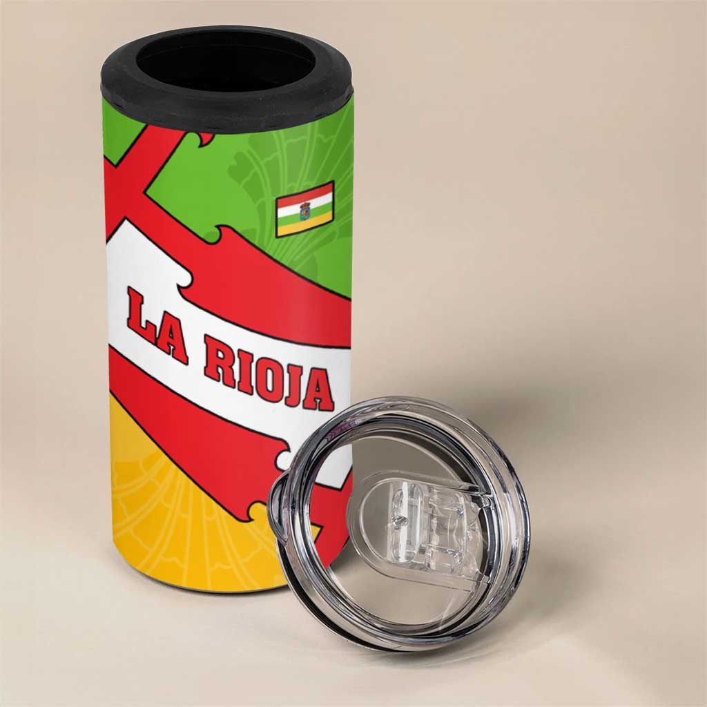 La Rioja Flag 4 in 1 Can Cooler Tumbler Autonomous Community of Spain - Wonder Print Shop