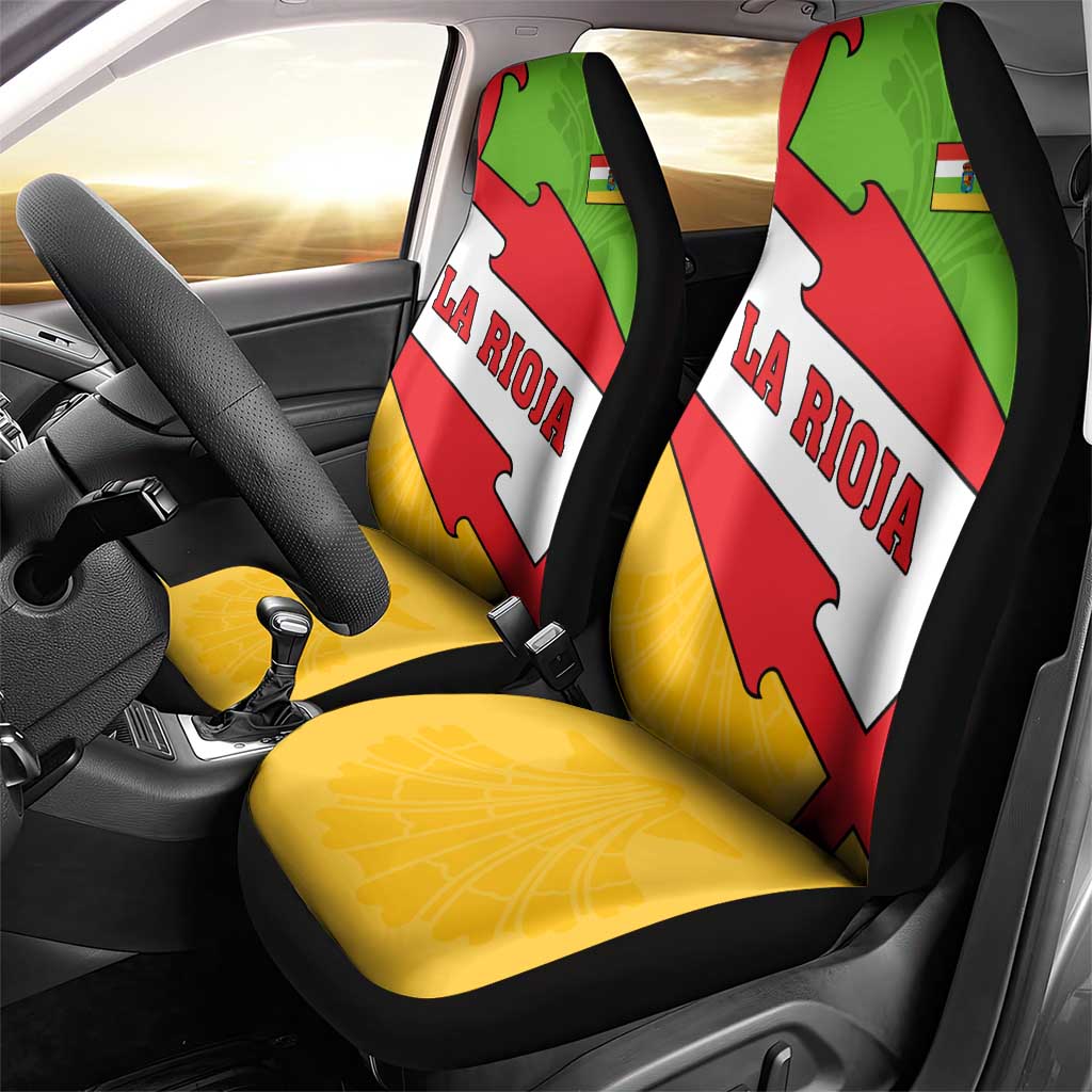 La Rioja Flag Car Seat Cover Autonomous Community of Spain - Wonder Print Shop
