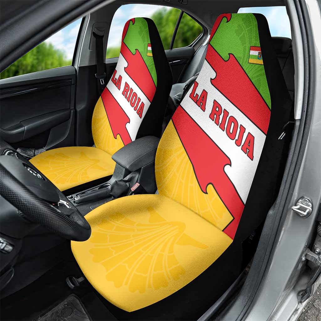 La Rioja Flag Car Seat Cover Autonomous Community of Spain - Wonder Print Shop