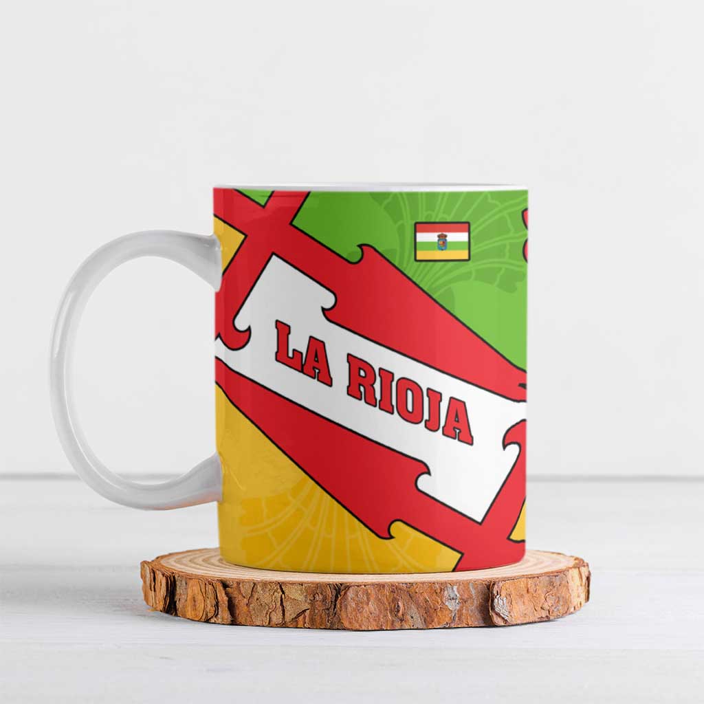 La Rioja Flag Ceramic Mug Autonomous Community of Spain - Wonder Print Shop
