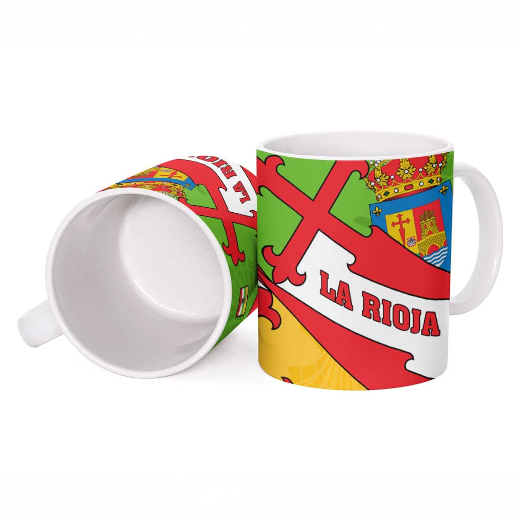 La Rioja Flag Ceramic Mug Autonomous Community of Spain - Wonder Print Shop