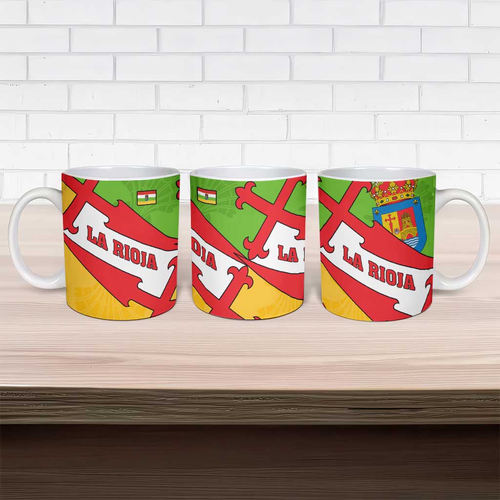 La Rioja Flag Ceramic Mug Autonomous Community of Spain - Wonder Print Shop