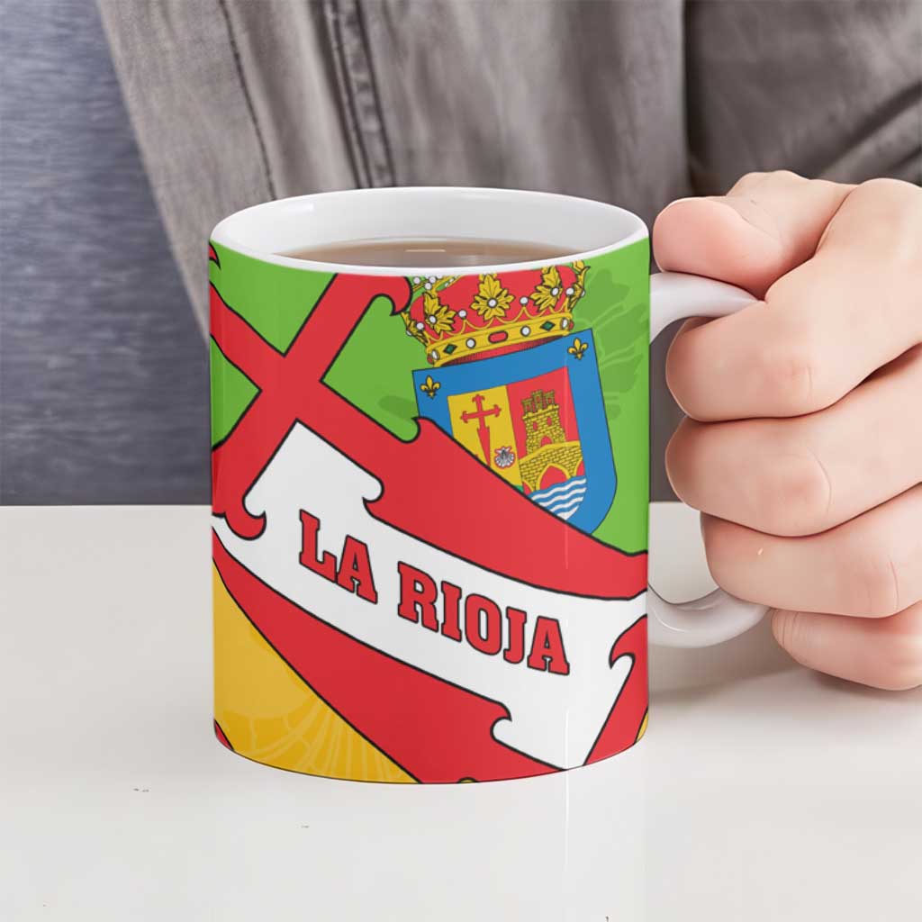 La Rioja Flag Ceramic Mug Autonomous Community of Spain - Wonder Print Shop