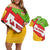 La Rioja Flag Couples Matching Off Shoulder Short Dress and Hawaiian Shirt Autonomous Community of Spain - Wonder Print Shop
