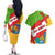 La Rioja Flag Couples Matching Off The Shoulder Long Sleeve Dress and Hawaiian Shirt Autonomous Community of Spain - Wonder Print Shop