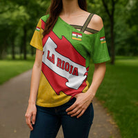 La Rioja Flag Cross Shoulder Shirt Autonomous Community of Spain - Wonder Print Shop
