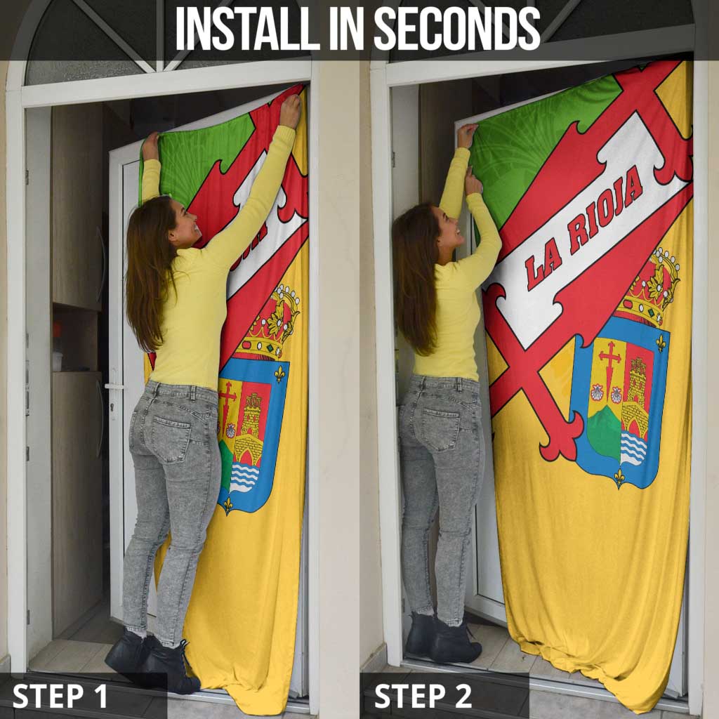 La Rioja Flag Door Cover Autonomous Community of Spain - Wonder Print Shop