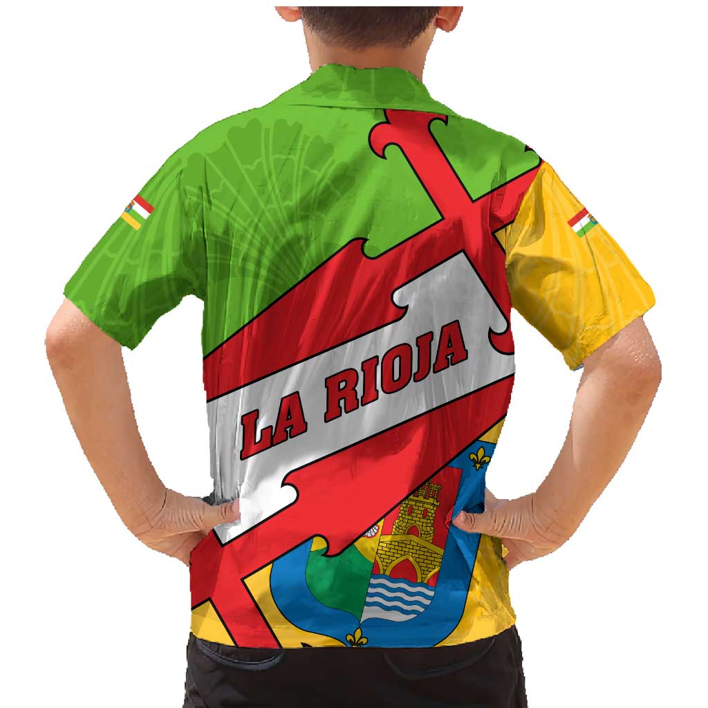 La Rioja Flag Family Matching Mermaid Dress and Hawaiian Shirt Autonomous Community of Spain - Wonder Print Shop