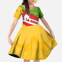 La Rioja Flag Family Matching Mermaid Dress and Hawaiian Shirt Autonomous Community of Spain - Wonder Print Shop