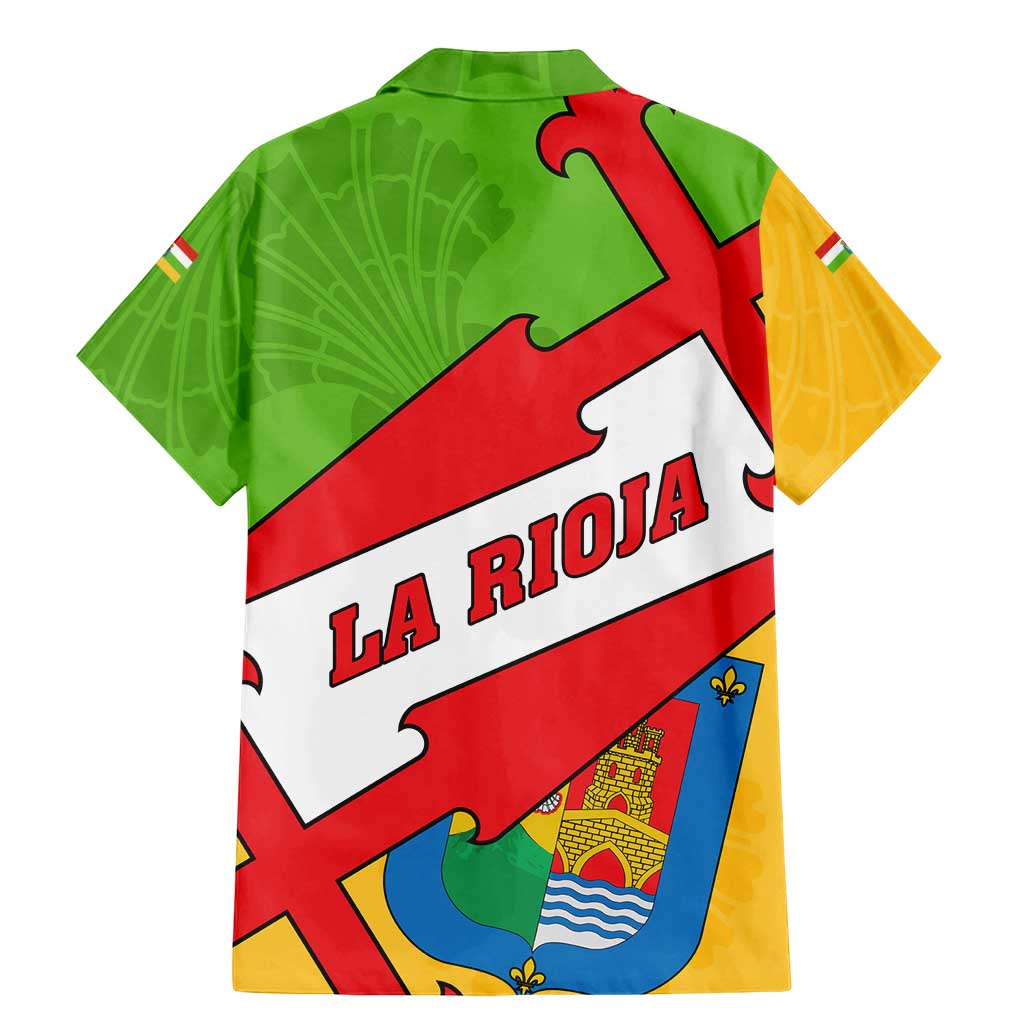 La Rioja Flag Family Matching Mermaid Dress and Hawaiian Shirt Autonomous Community of Spain - Wonder Print Shop