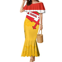 La Rioja Flag Family Matching Mermaid Dress and Hawaiian Shirt Autonomous Community of Spain - Wonder Print Shop