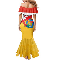 La Rioja Flag Family Matching Mermaid Dress and Hawaiian Shirt Autonomous Community of Spain - Wonder Print Shop