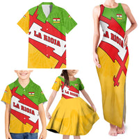 La Rioja Flag Family Matching Tank Maxi Dress and Hawaiian Shirt Autonomous Community of Spain - Wonder Print Shop