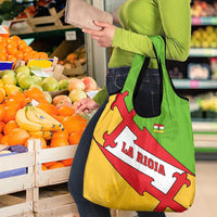 La Rioja Flag Grocery Bag Autonomous Community of Spain - Wonder Print Shop