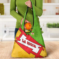 La Rioja Flag Grocery Bag Autonomous Community of Spain - Wonder Print Shop