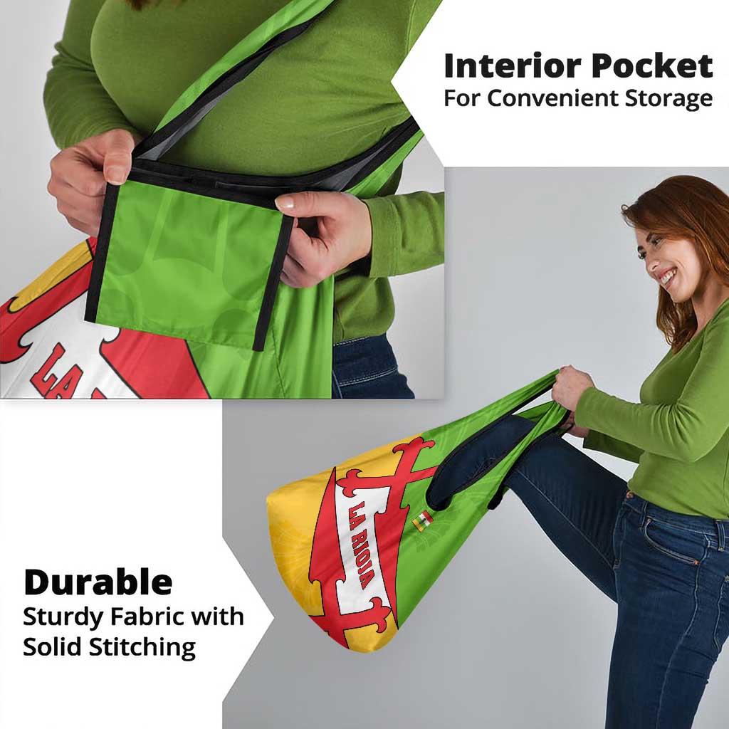 La Rioja Flag Grocery Bag Autonomous Community of Spain - Wonder Print Shop