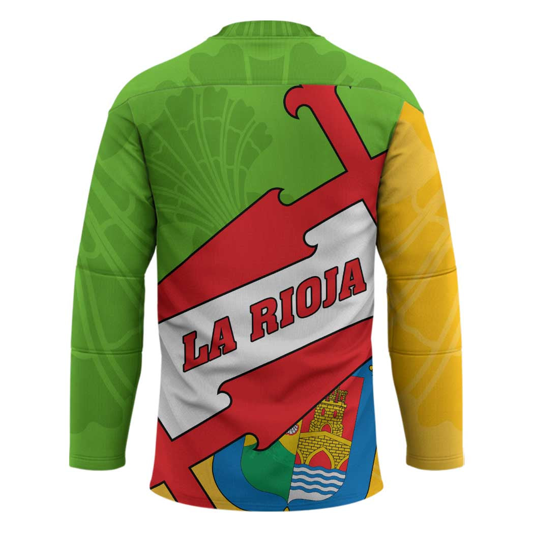 La Rioja Flag Hockey Jersey Autonomous Community of Spain - Wonder Print Shop